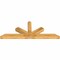 Ekena Millwork Saratoga Rough Sawn Timber Gable Bracket, Western Red Cedar, 96"W x 36"H x 6"D x 6"F, 9/12 Pitch GBW096X36X0606SAR00RWR - alternate 3